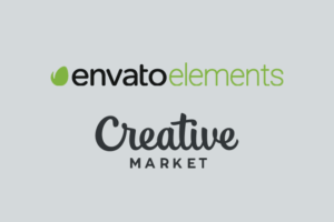 Envato Elements and Creative Market comparison graphic
